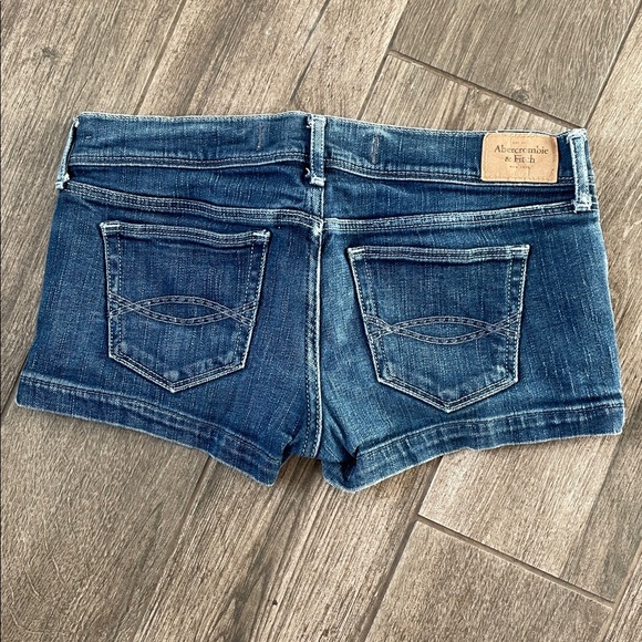 Abercrombie & Fitch Indigo Denim Short Shorts - Picture 1 of 4
